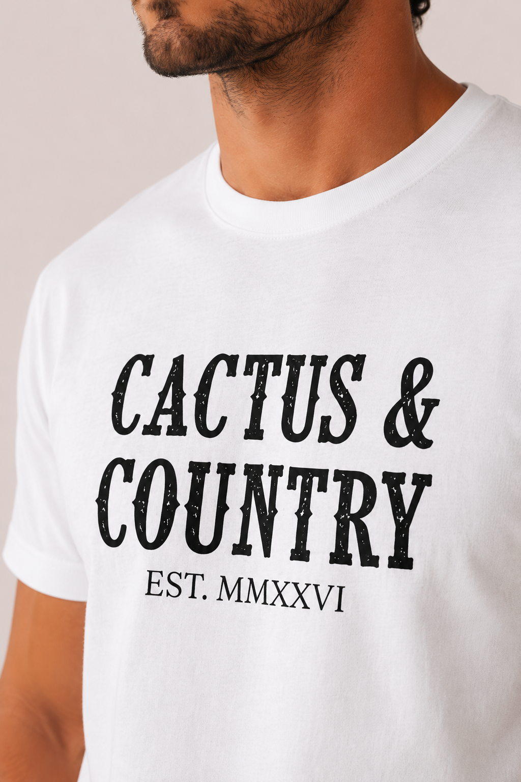 Cactus & Country Unisex Tee - White